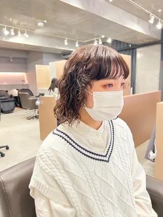 パーマ ボブパーマコテ巻き風 パーマNo1深江秀平のヘアスタイル