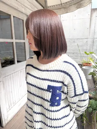 ミディアム カラー メンズ 艶髪/ハイトーン /masami🩵のヘアスタイル