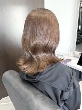 ミディアム 🌿透き通るツヤ髪× 縮毛矯正✂︎戸祭　伶のヘアスタイル