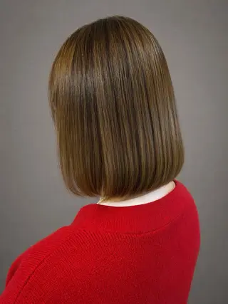 ミディアム カラー Meg/艶髪カラー× 髪質改善/中崎町のヘアスタイル