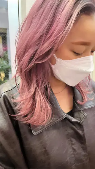 セミロング カラー タカノ ノゾミのヘアスタイル