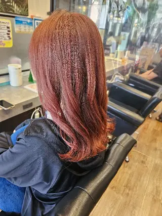 ミディアム カラー 関口 友菜のヘアスタイル