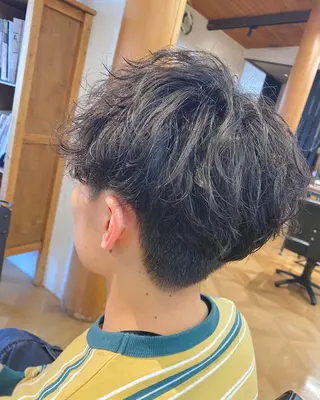パーマ メンズ 菅野 奏のヘアスタイル