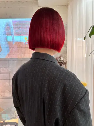 ミディアム カラー 圧倒的デザイン力 店長🎨RENAのヘアスタイル