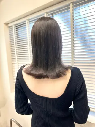 セミロング カラー opus 店長大和 レイヤー/赤み消しのヘアスタイル