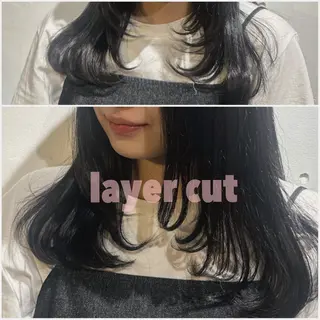 セミロング アリサ/ Aura野田阪神のヘアスタイル