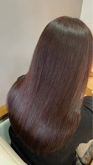 ロング カラー 沖元 統弥のヘアスタイル