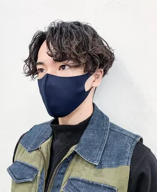 ショート パーマ メンズ メンズモテパーマ💙 fuwaのヘアスタイル