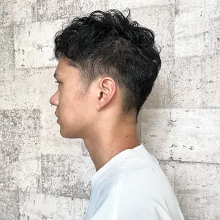 メンズ 北島 遥香🫧インナ ー /ベージュカラーのヘアスタイル