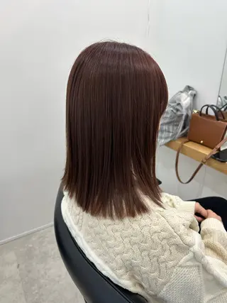 ミディアム カラー レイヤー/ナチュラル 💐nao.のヘアスタイル