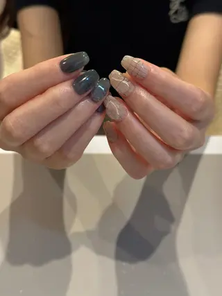 ショート カラー パーマ ヘアアレンジ メンズ キッズ ネイル マツエク・マツパ アイブロウ ar. harajukuのネイルデザイン