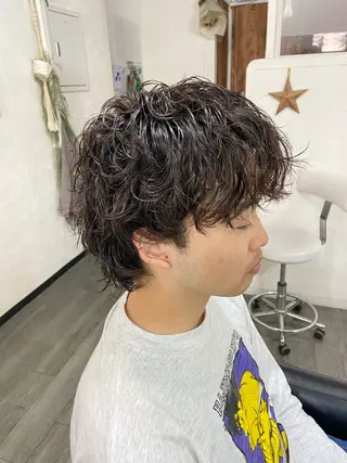 パーマ メンズ 【縮毛矯正＆カラー】 RAN.のヘアスタイル