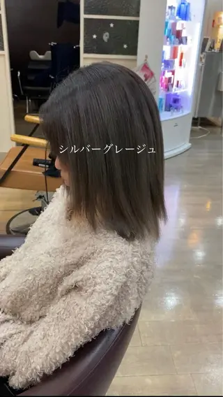 ミディアム 縮毛矯正/髪質改善/ HARUのヘアスタイル
