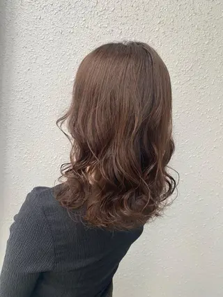 セミロング カラー 後藤紗英/髪質改善 /オリーブベージュのヘアスタイル