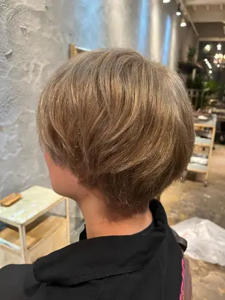 ショート カラー 赤み消しカラー/ ナチュラル/トモキのヘアスタイル