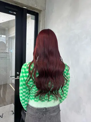 カラー 暖色/ハイトーン/ カラー/HBLのヘアスタイル