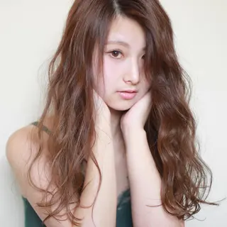 ロング カラー 薬院:今泉/上川美幸 ボブ/顔周りレイヤーのヘアスタイル