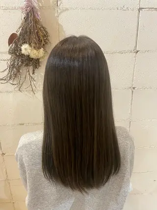 セミロング カラー いまじゅく あおいのヘアスタイル
