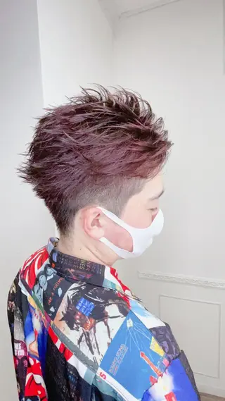 メンズ 中顔面短縮 顔まわり新田大翔のヘアスタイル