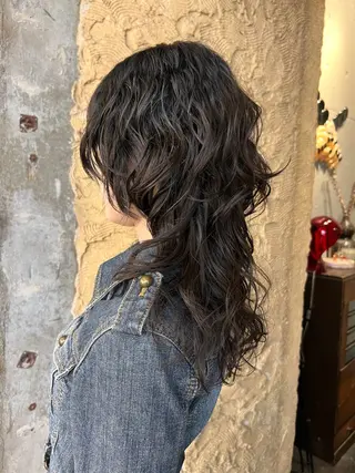 ロング カラー パーマ 圧倒的デザイン力 店長🎨RENAのヘアスタイル