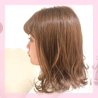 ミディアム カラー 🍒前川 🍒のヘアスタイル