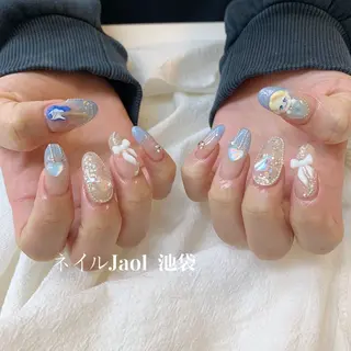 セミロング ネイルJaol 池袋のネイルデザイン