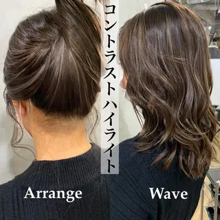 セミロング カラー 北間 寛哉のヘアスタイル