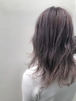 セミロング カラー 髪質改善🌟 TAKERUのヘアスタイル