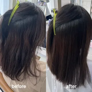ロング 中顔面短縮 顔まわり新田大翔のヘアスタイル