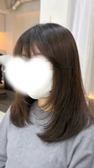 ミディアム Miu/韓国ヘア/ レイヤーカットのヘアスタイル