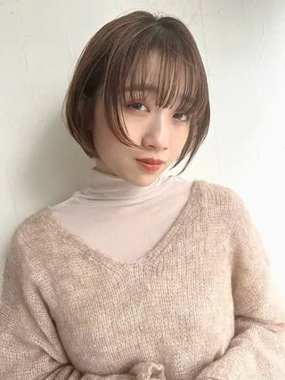 ショート カラー ヘアアレンジ hazuki🐈⬛ 透明感カラーのヘアスタイル