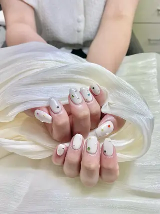 ネイル By moonネイル 🌷ワンホン/韓国風のネイルデザイン