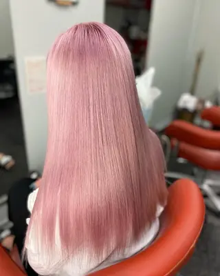 セミロング カラー ヘアアレンジ パーマ キッズ メンズ 🩵垢抜け確定🩵 ハイトーン特化🩵のヘアスタイル