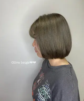 ミディアム カラー ヘアアレンジ 川上 麻梨阿のヘアスタイル