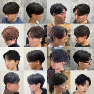 ショート パーマ メンズ 韓国メンズヘア/ 毛流れヘア　須田龍世のヘアスタイル