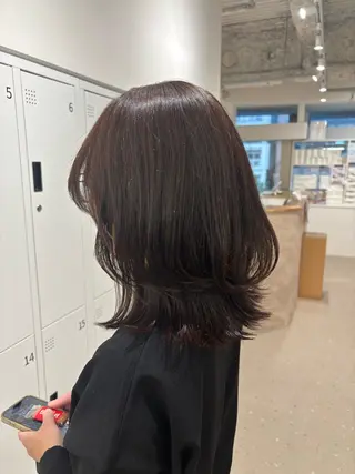 ミディアム カラー 似合わせ美髪ヘア✨ 天王寺．阿倍野🌈のヘアスタイル