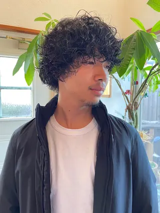 パーマ メンズ 森田 博樹のヘアスタイル