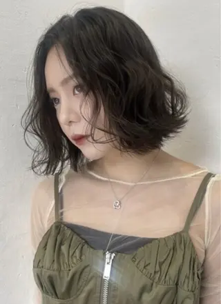 ミディアム くびれヘア/髪質改善 はるのヘアスタイル
