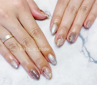 ネイル ネイルリボン 受付スタッフのネイルデザイン