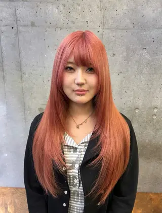 ロング 💙ハイトーン／韓国 style あかねのヘアスタイル