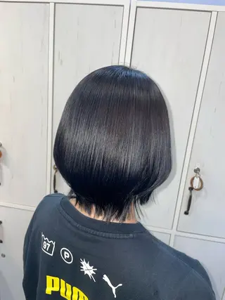 ショート レイヤー/透けカラー ✨KANAのヘアスタイル