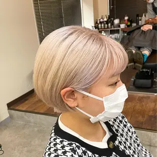 ショート カラー パーマ ヘアアレンジ メンズ キッズ ネイル マツエク・マツパ アイブロウ 大人スタイル 太田のヘアスタイル