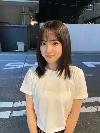 ミディアム マツダ レンのヘアスタイル