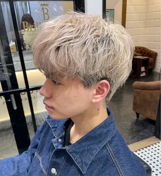 ミディアム カラー メンズ 榊原 貫太のヘアスタイル