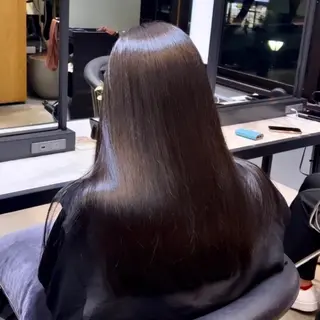ロング カラー YUIKA☆髪質改善 小顔カット艶カラーのヘアスタイル
