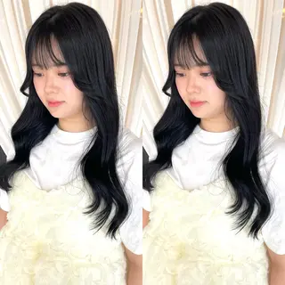 ロング ブリーチ無しダブル カラー🦕まどかのヘアスタイル