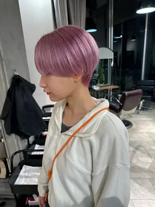 ショート カラー 💜ハイトーン💛 マジカルかいちゃんのヘアスタイル