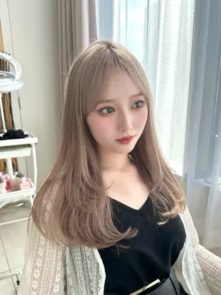 ロング カラー 🇰🇷韓国風くびれ ヘア🇰🇷中村優大のヘアスタイル