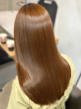 ロング 艶カラー✨️縮毛矯正 ×耳ツボ💠mamiのヘアスタイル