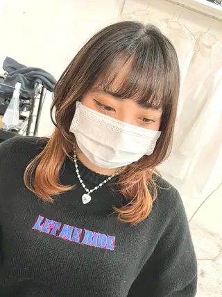 セミロング 沖縄メンズパーマ/ TSUME🌈のヘアスタイル